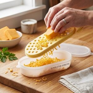 Vintage Tupperware Microwave Steamer Poacher Grater Set Yellow White 3pc Retro